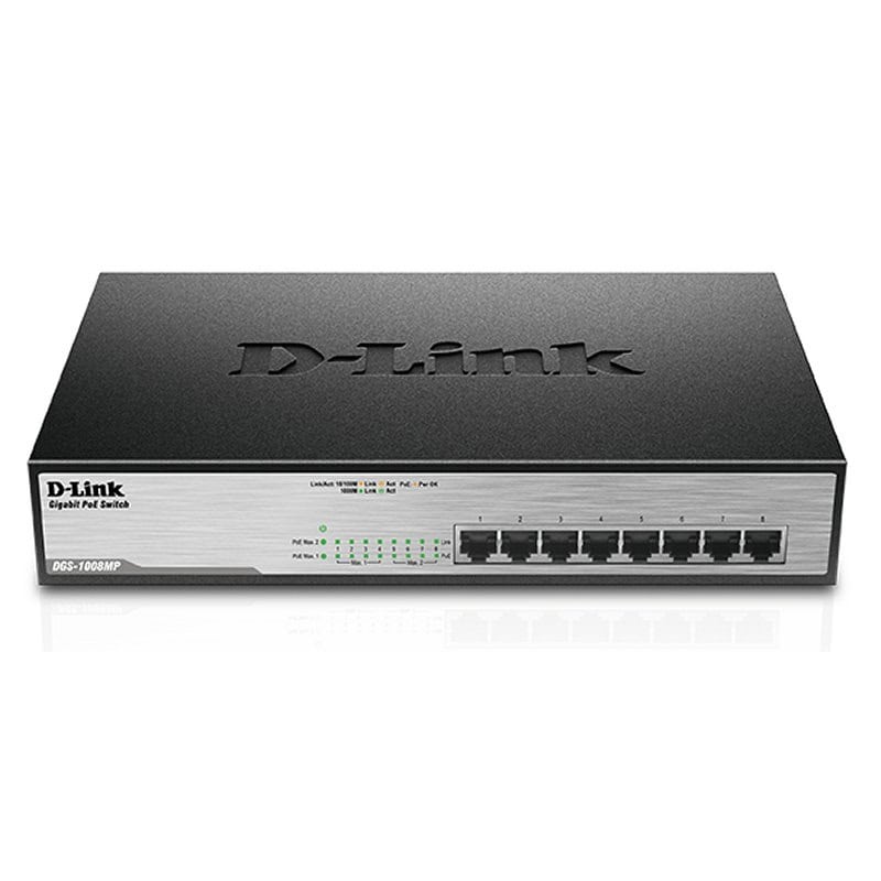 NSWSSO0197_800 D-Link DGS-1008MP Switch 8xGB PoE - Imagen 1