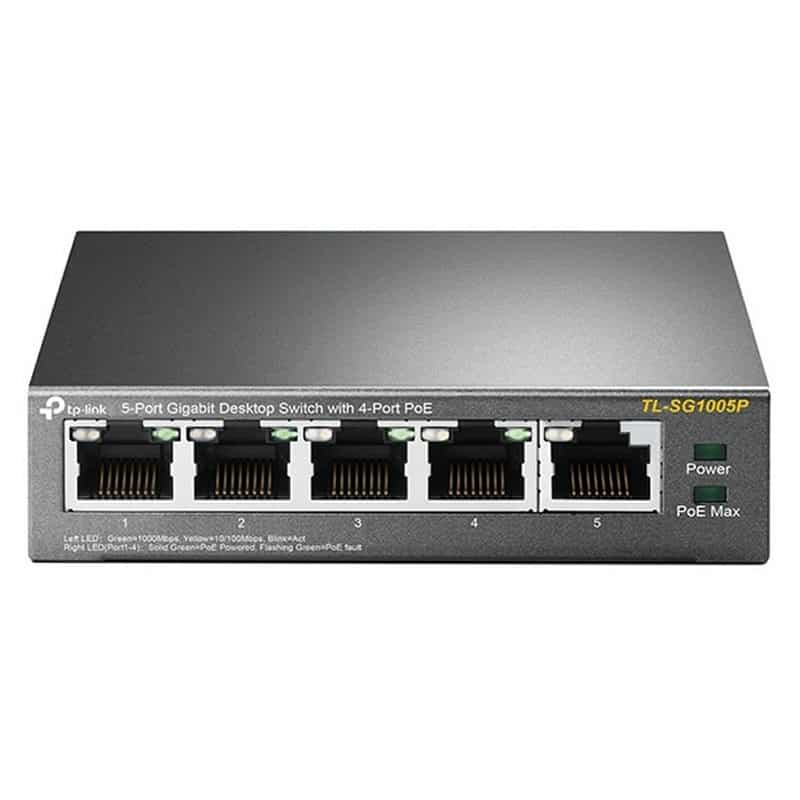 NSWSSO0231_800 TP-LINK TL-SG1005P Switch 5xGB 4xPoE - Imagen 1