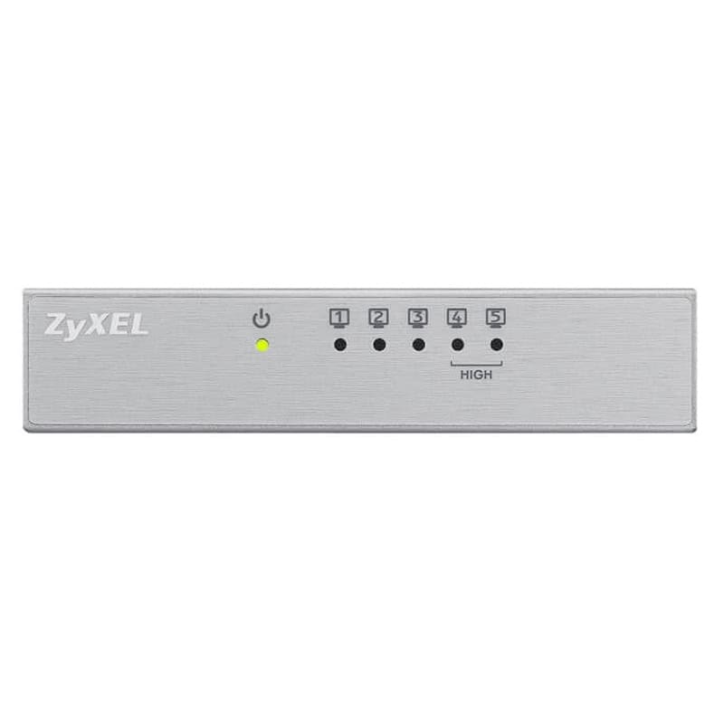 NSWSSO0237_800 ZyXEL ES-105AV3 Switch 5x10/100Mbps Metal - Imagen 1