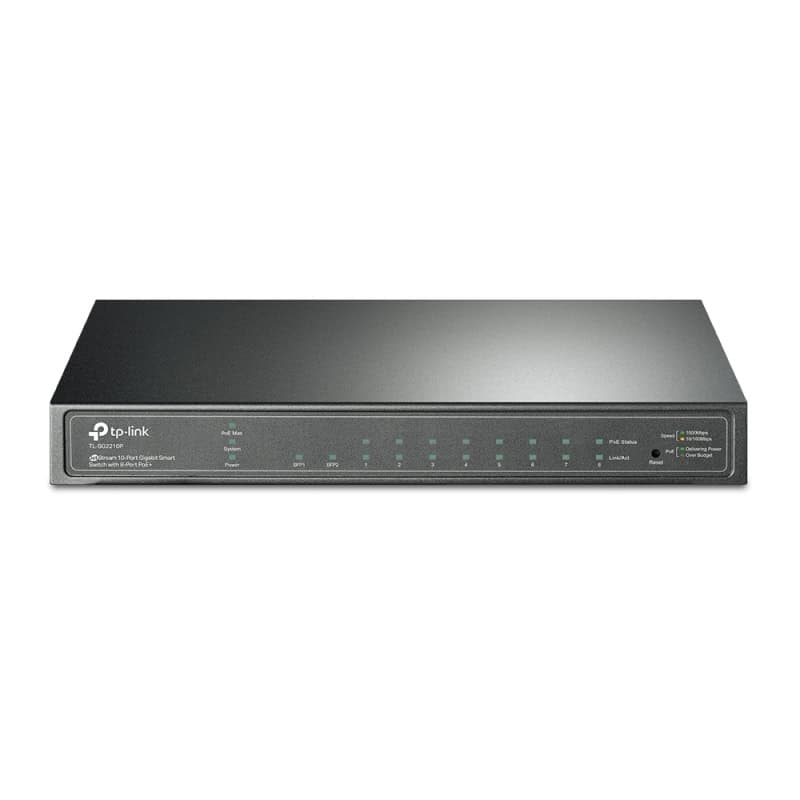 NSWSSO0270_800 TP-LINK SG2210P Switch 8xGB PoE+ 2xSFP - Imagen 1