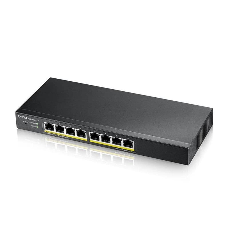 NSWSSO0296_800 ZyXEL GS1915-8EP Smart Switch 8xGbE PoE 60W Nebula - Imagen 1