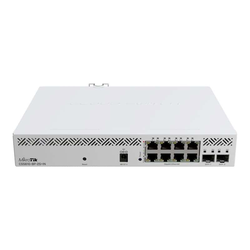 NSWSSO0309_800 Mikrotik CSS610-8P-2S+IN 8xGbE PoE 2x10Gb SFP+ - Imagen 1