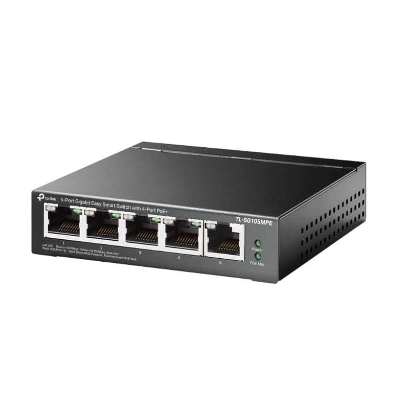 NSWSSO0325_800 TP-Link TL-SG105MPE Switch 5xGbE (4PoE+) Metal - Imagen 1