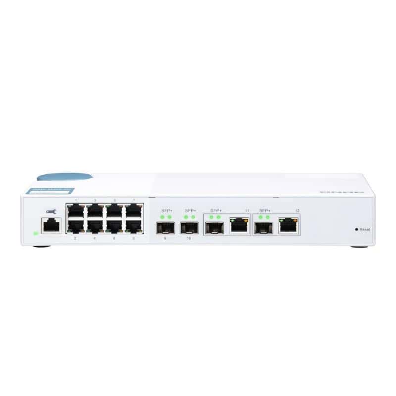 NSWSSO0330_800 QNAP QSW-M408-2C Switch 8xGbE 2x10GbE Combo - Imagen 1