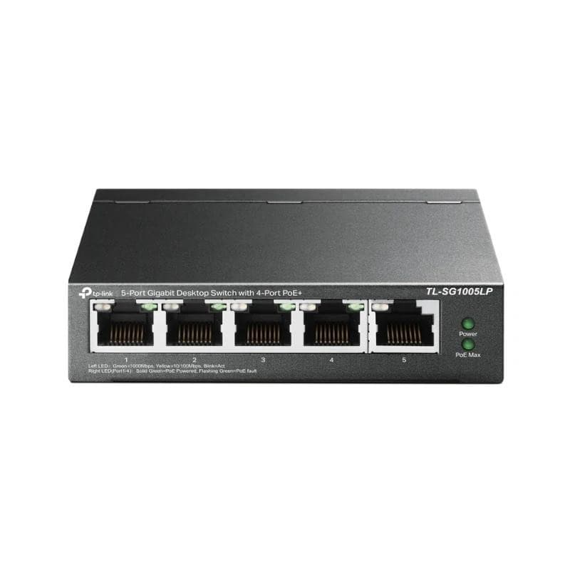 NSWSSO0335_800 TP-Link TL-SG1005LP Switch 5xGb (4xPoE+) - Imagen 1