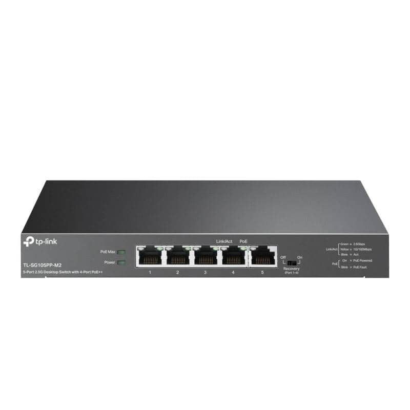 NSWSSO0378_800 TP-Link TL-SG105PP-M2 Switch 4x2.5G PoE++ 1x2.5G - Imagen 1