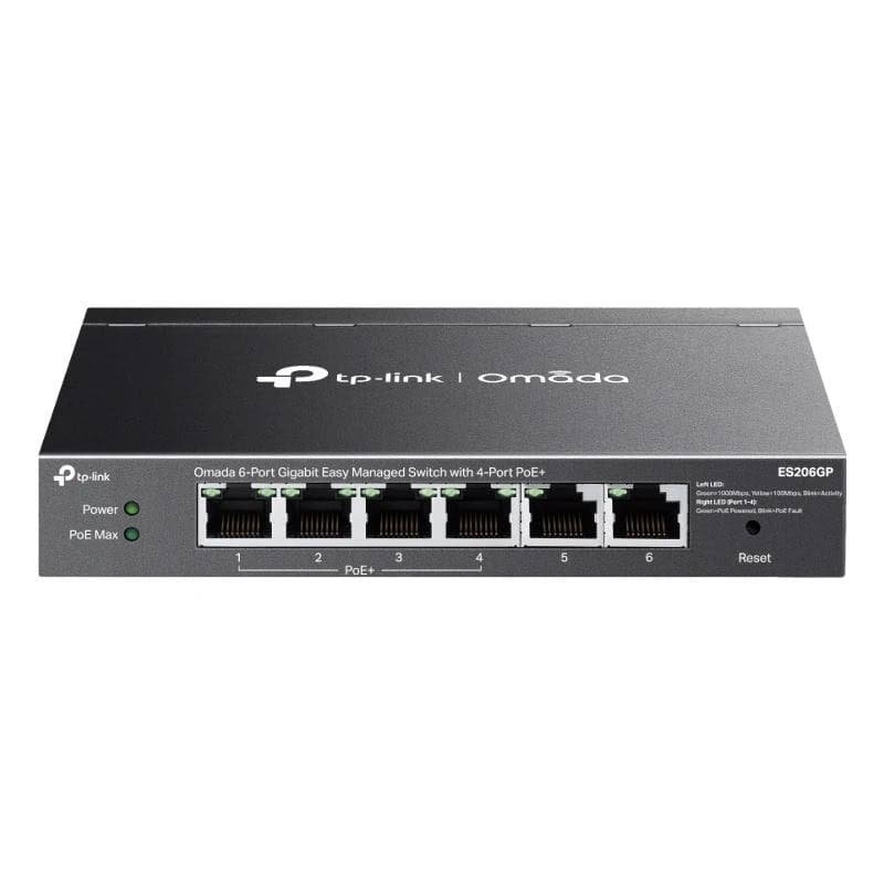 NSWSSO0386_800 TP-Link ES206GP Switch 4xGb PoE+ 2xGb 65W Desktop - Imagen 1