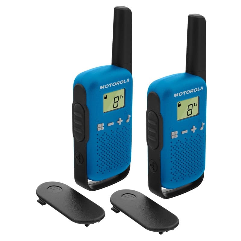 NTEINT0026_800 MOTOROLA T42 Walkie Talkie 4Km 16CH Azul Duo - Imagen 1