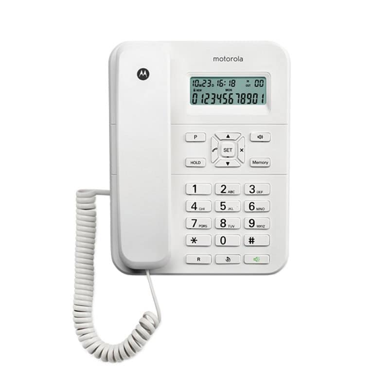 NTETFI0036_800 MOTOROLA CT202 Telefono ML ID LCD Blanco - Imagen 1