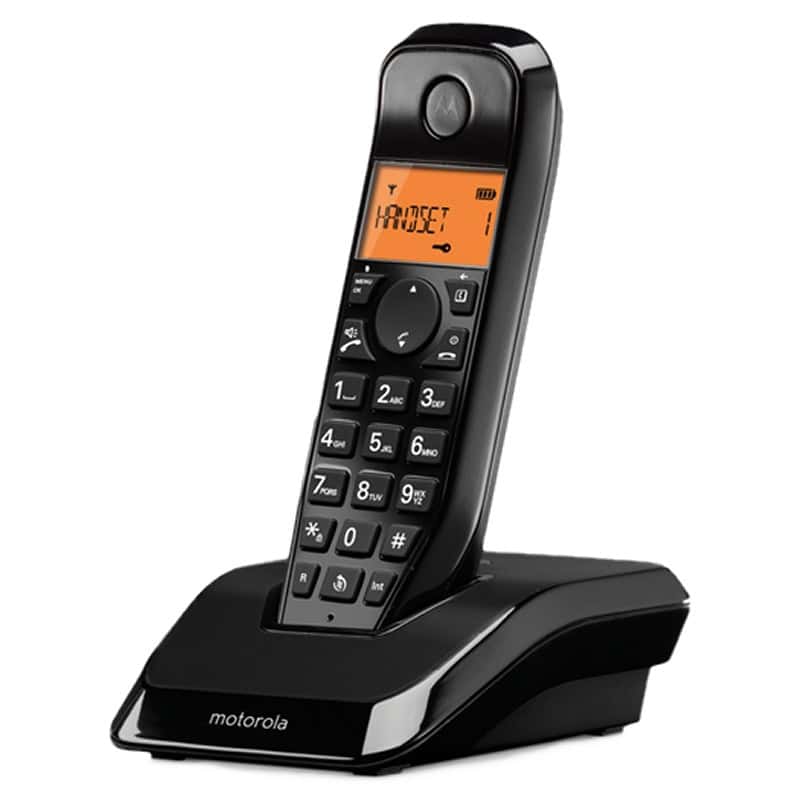 NTETIN0113_800 MOTOROLA S1201 Telefono DECT Negro - Imagen 1