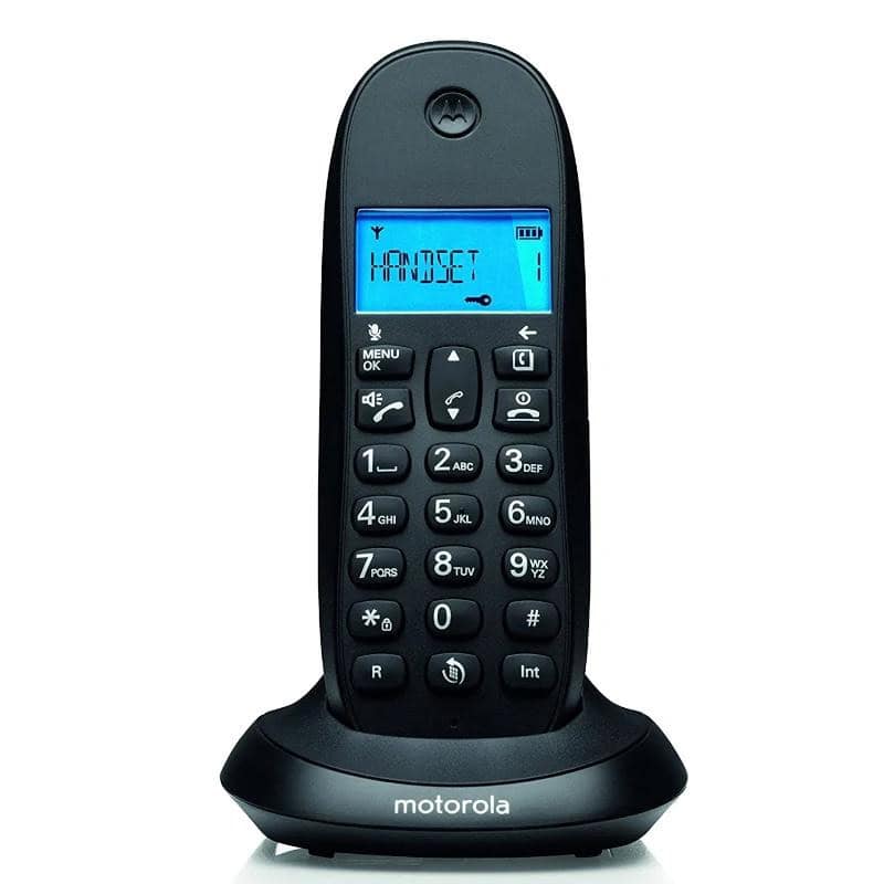 NTETIN0171_800 MOTOROLA C1001 CB+ Telefono DECT Negro - Imagen 1