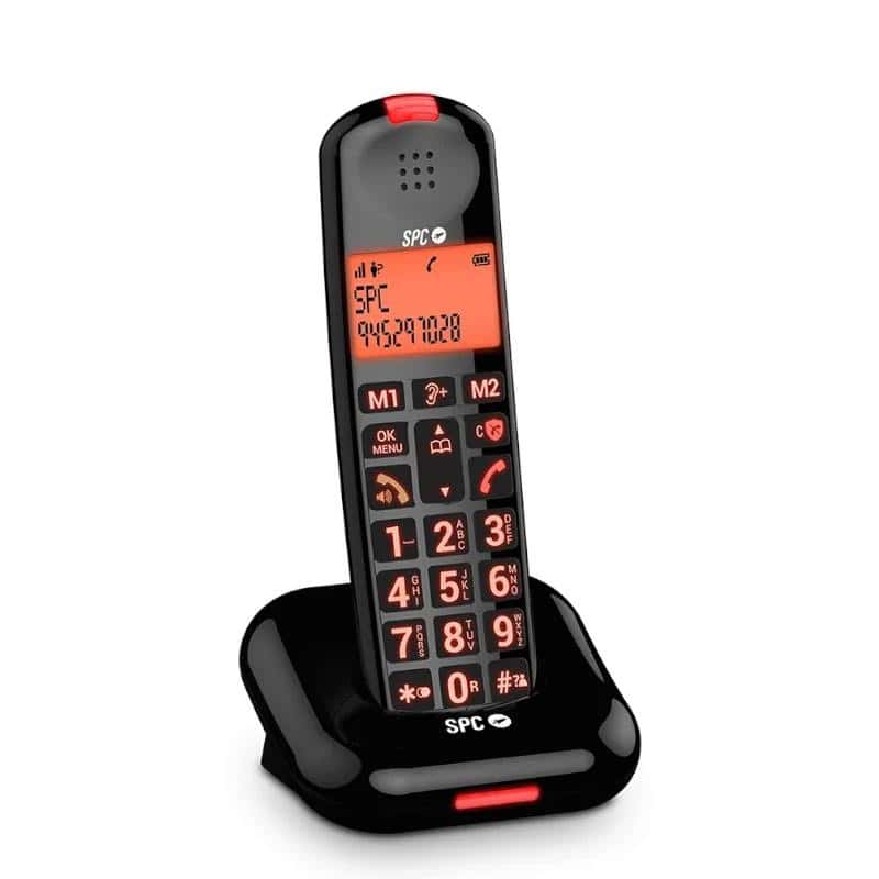 NTETIN0176_800 SPC 7612N Telefono Inalámbrico COMFORT KAIRO Negro - Imagen 1
