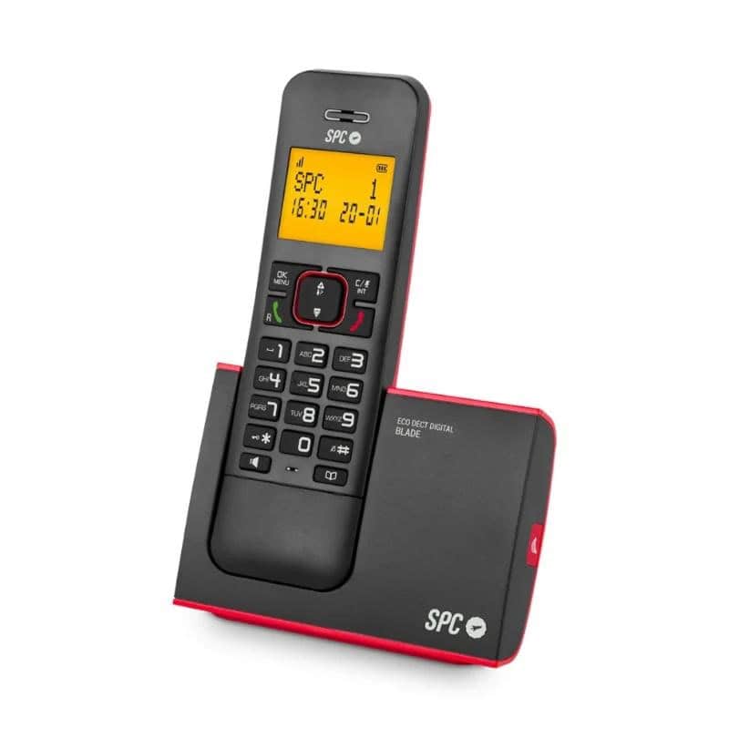 NTETIN0178_800 SPC 7290RC1 Telefono DECT BLADE ID AG50 Rojo - Imagen 1