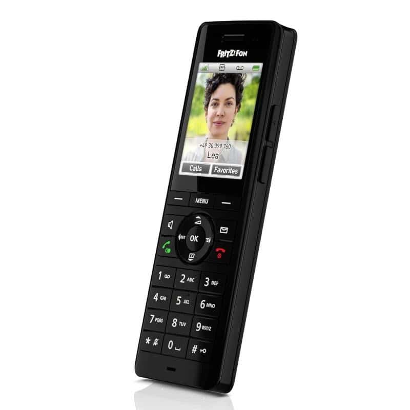 NTETIN0180_800 FRITZ! Fon X6 Teléfono inalamb.DECT Negro - Imagen 1