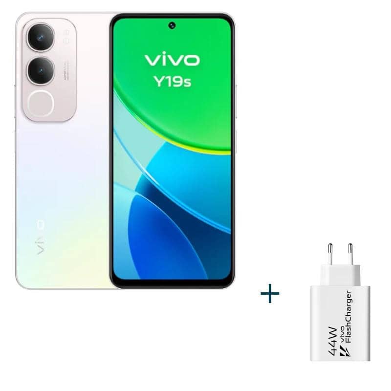 NTETMO3138_800 VIVO Y19s 6.68" 8Gb(+8Gb)256G P.Silve+Cargador 44W - Imagen 1