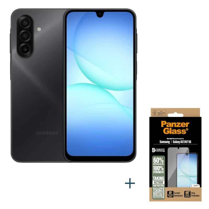 NTETMO3152_800 Samsung Galaxy A17 128GB 4G Negro+Prot PanzerGlass - Imagen 1