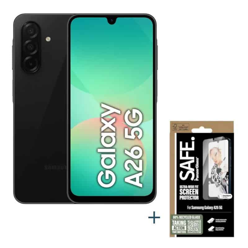 NTETMO3153_800 Samsung Galaxy A26 128GB 6GB Black+ protector SAFE - Imagen 1