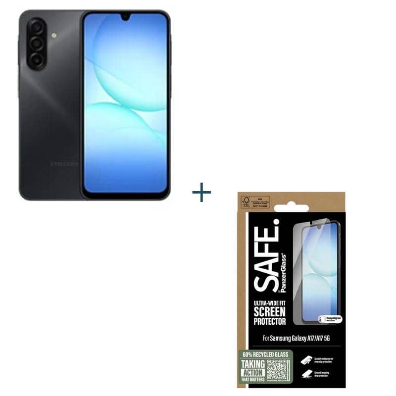 NTETMO3205_800 Samsung Galaxy A17 5G 128GB 4GB Negro+ Prot SAFE - Imagen 1