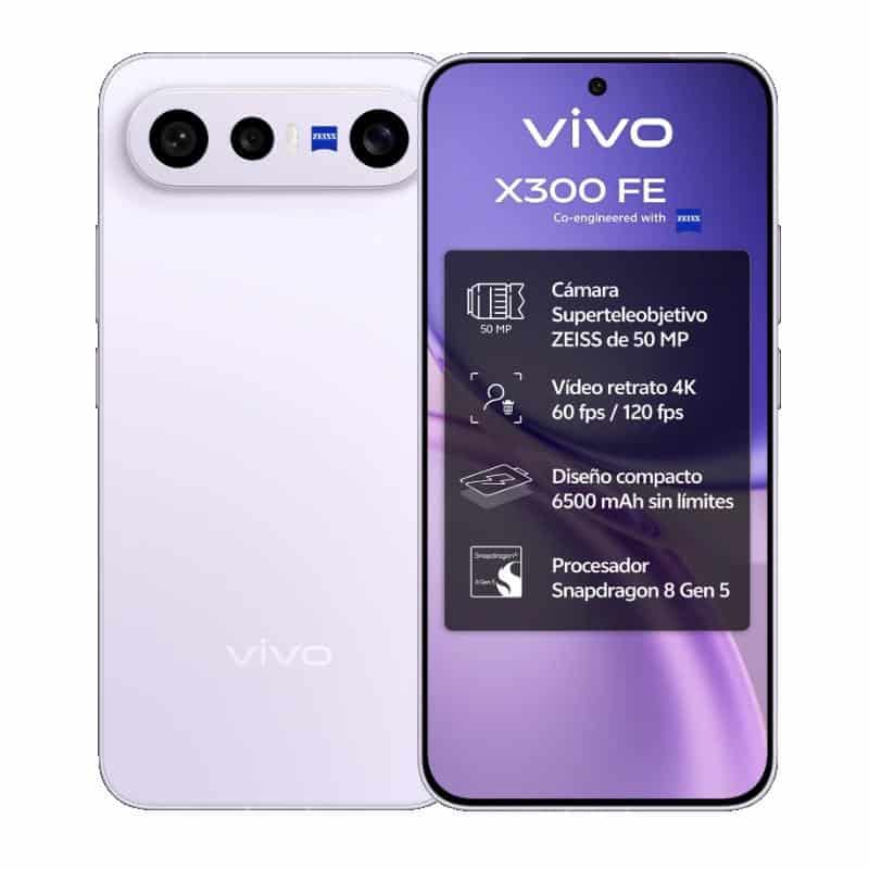 NTETMO3237_800 VIVO X300 FE 5G 6.31" 120hz 12Gb 512Gb Purple - Imagen 1