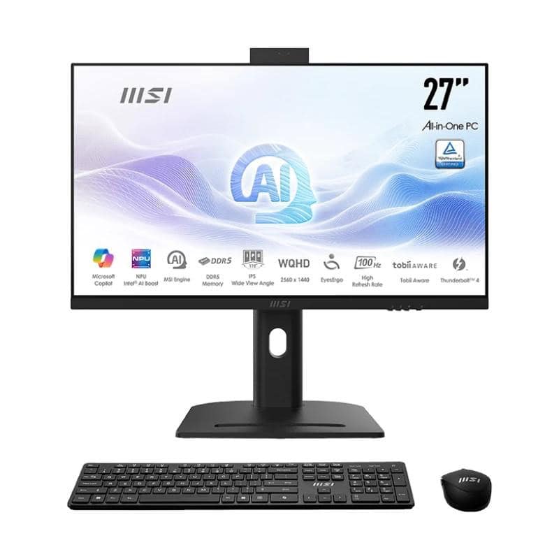 PPCAIO0731_800 MSI AM273QP AI-051ES U7-155H 32GB 1TB W11P 27" Neg - Imagen 1