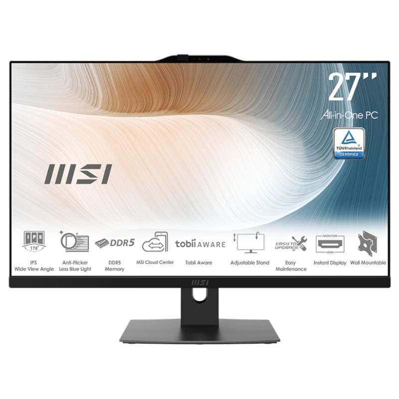 PPCAIO0767_800 MSI AM272P-893ES C5-120U 16GB 512 W11P 27" Negro - Imagen 1