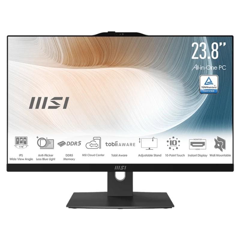PPCAIO0772_800 MSI AM242P-1498ES C7-150U 16GB 512GB DOS 24" Negro - Imagen 1