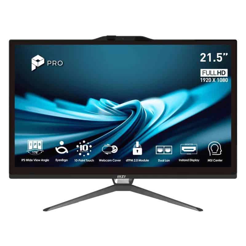 PPCAIO0789_800 MSI AM272P-626XEU i3-14100 8G 512GB DOS 21.5"Negro - Imagen 1