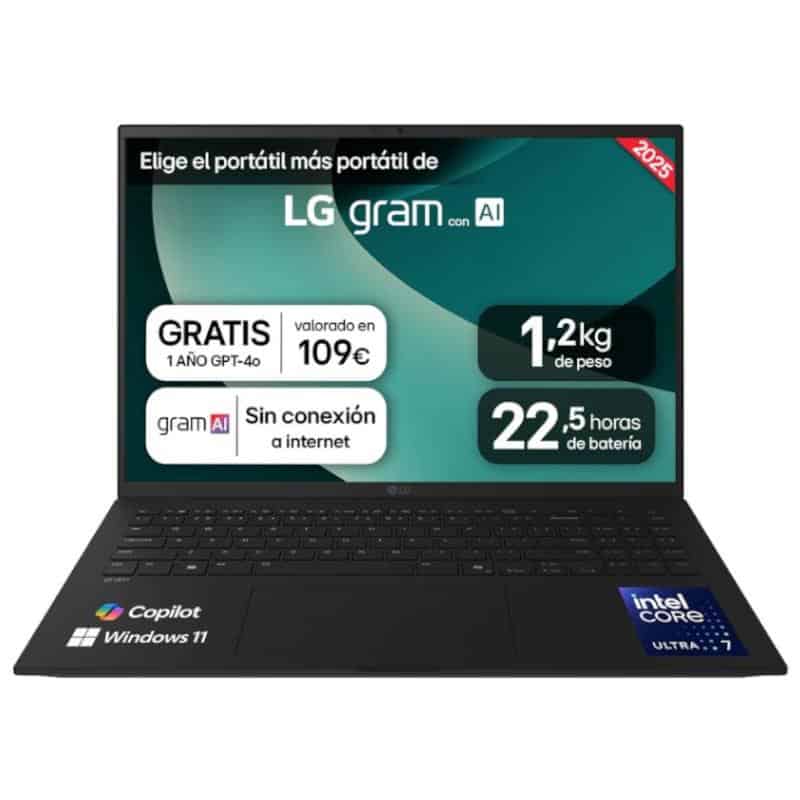 PPOPOR7380_800 LG 16Z90T-G.AD88B U7-255H 32GB 1TB W11H 16" - Imagen 1