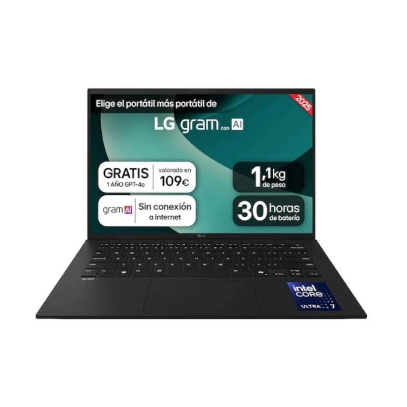 PPOPOR7481_800 LG 14Z90T-G.AD8BB Ultra7-255H 32GB 2TB W11H 14" - Imagen 1