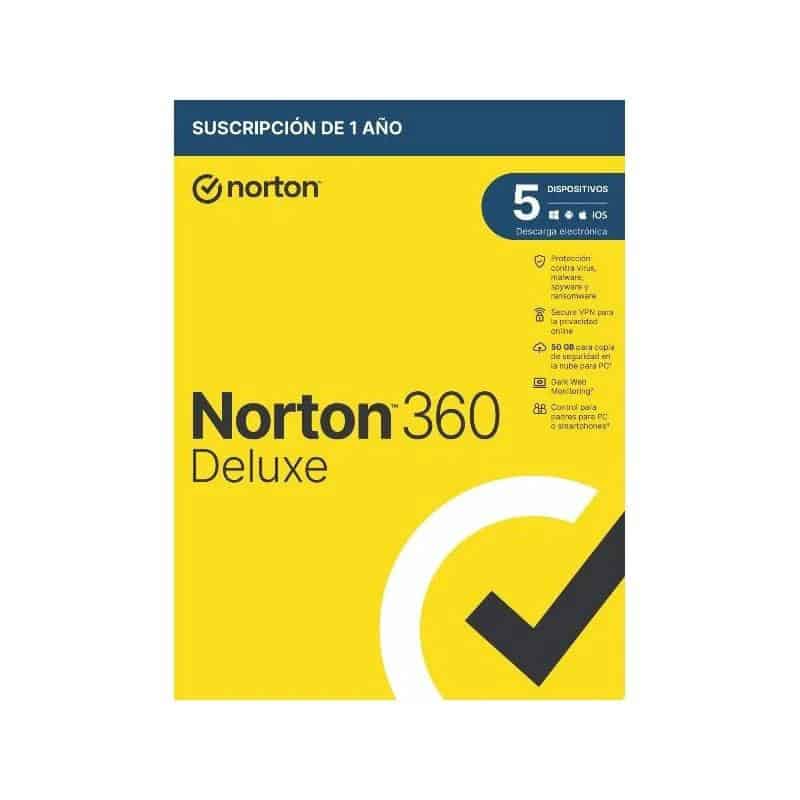 WSSVHO0554_800 NORTON 360 DELUXE 50GB ES 1L/1A ESD - Imagen 1