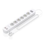 Aisens Regleta 6 tomas interruptor PD 2xUSBC 2xUSB