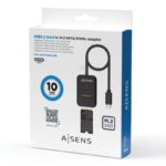 Aisens USB-C Dock M.2 Sata/Nvme-Usb3.1 Gen2 Negra - Imagen 4